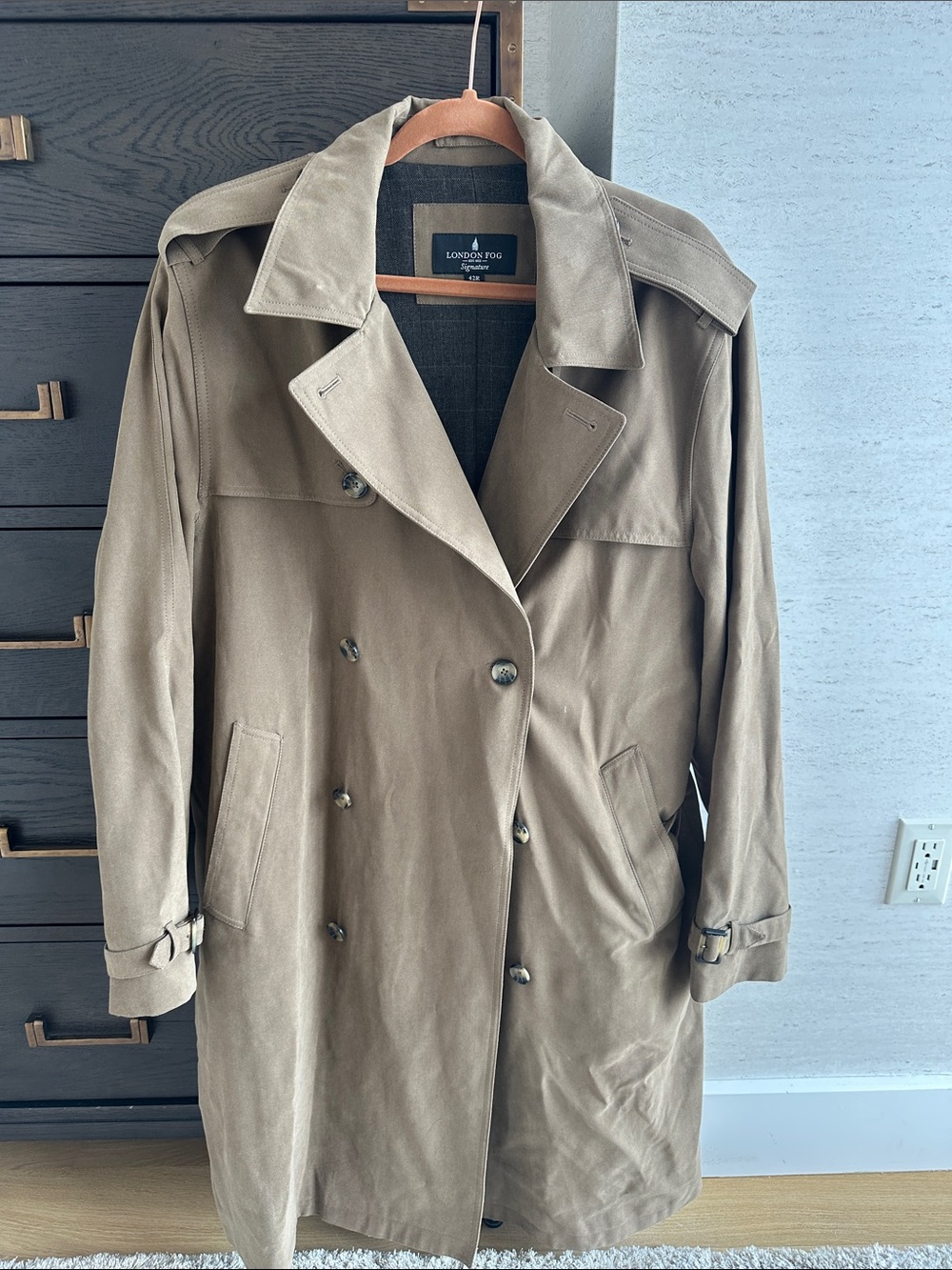 London Fog Men’s Tan Trench Coat